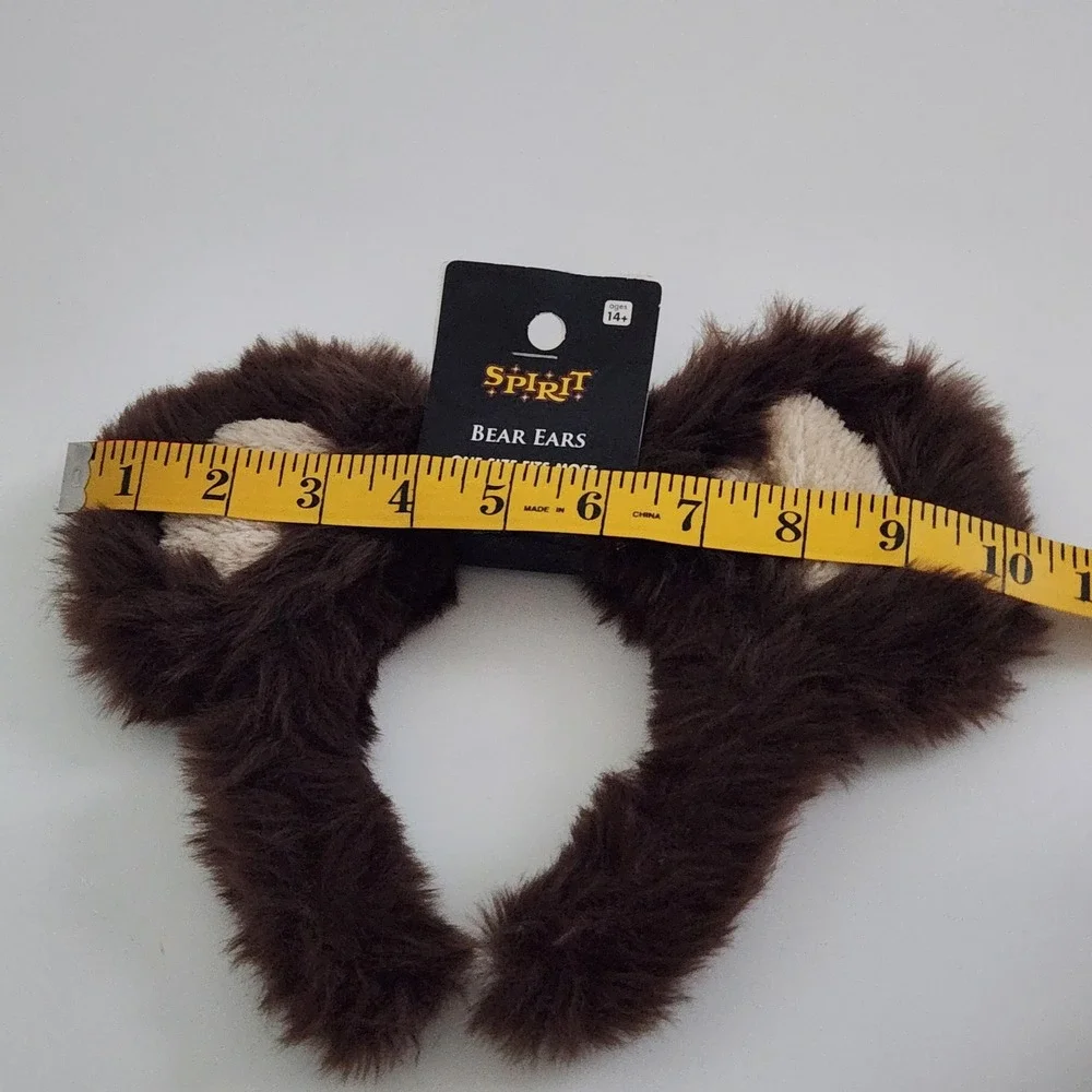 NEW‎ Spirit Halloween Brown Faux Fur Bear Ears Headband Costume Accessory OS